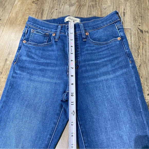 Madewell 9" Mid-Rise Skinny Open Button Fly Roller Jeans Women's Size 25 - Picture 9 of 11